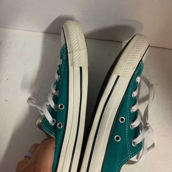 Converse teal green sneakers sz 6 - Picture 6 of 7